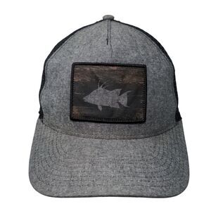 Boaters Republic Snapback Trucker Hat Gray One Size Adjustable Mesh Back